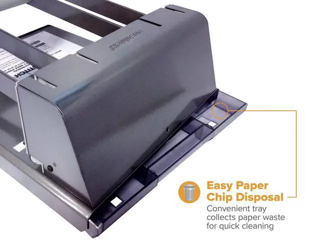 Alt view image 4 of 6 - 03200 Xtreme Duty 2-3 Hole Punch, 160-Sheet Capacity, Black/Silver