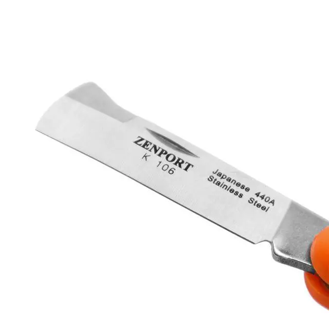 Alt view image 3 of 6 - K106 Budding and Grafting Folding Knife, 2.25 Inch Stainless Steel Blade, Orange - 10 Pack