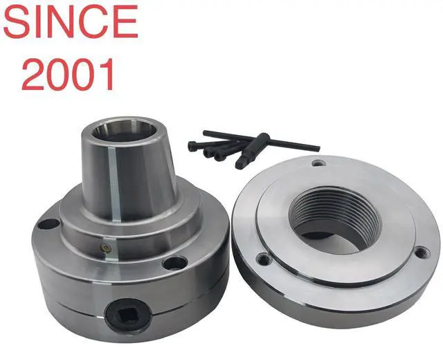 Alt view image 3 of 5 - 5C Collet Chuck,5C Holder W.Semi-finished Adapter 1-3/4" x 8 Thread for Lathe Chuck Tool Holder,Accuracy:.0004-.0006 TIR