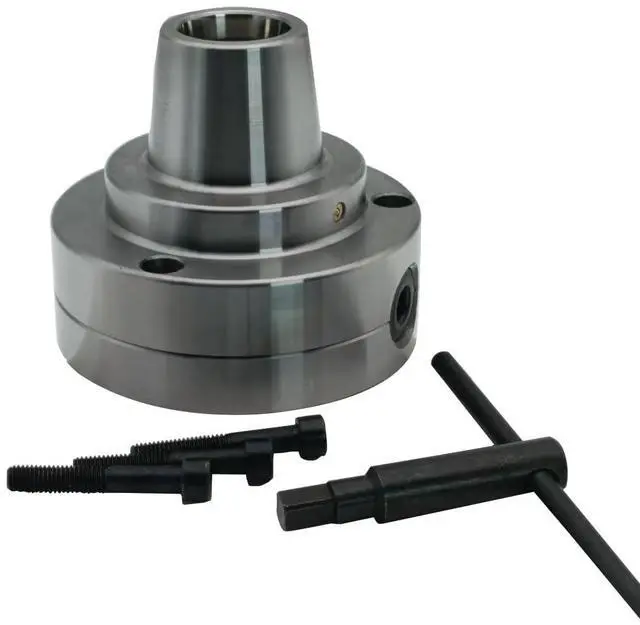Alt view image 5 of 5 - 5C Collet Chuck,5C Holder W.Semi-finished Adapter 1-3/4" x 8 Thread for Lathe Chuck Tool Holder,Accuracy:.0004-.0006 TIR