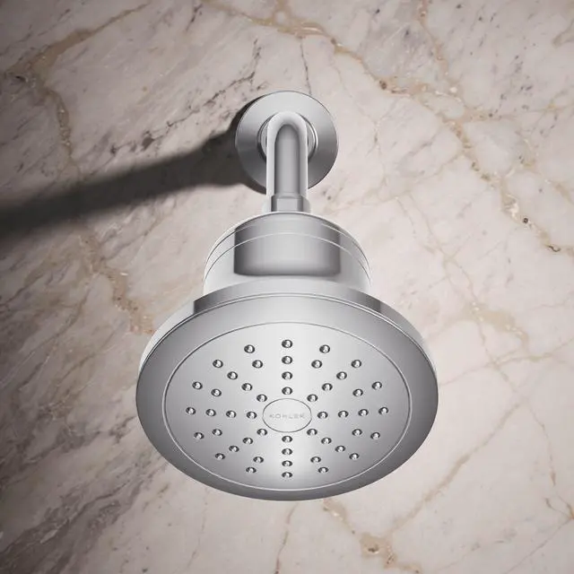 Alt view image 4 of 6 - K-33631-Y-CP Cinq Round Single-Function Filtered Showerhead, Five-Layer Filtration, 2.5 GPM, Full Coverage Spray, Premium Durable Material, Polished Chrome