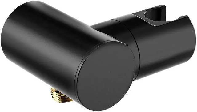 Main image of Matte Black Drop Ell with Integrated Holder For Handheld Shower, A755BL
