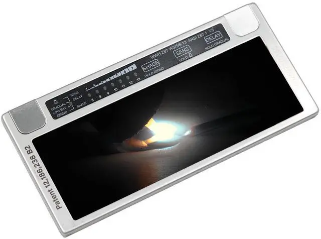 Main image of Armour Guard Clairvoyant 3.0 Crystal Clear Blue View 2 X 4.25 Multi Shade Autodarkening Lens, Gold Plated