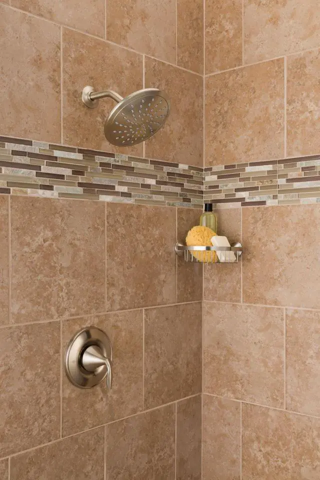Alt view image 3 of 6 - Eva Oil Rubbed Bronze Posi-Temp Shower Faucet Trim with Eco-Performance Rainshower Showerhead, Valve Required, T2232EPORB