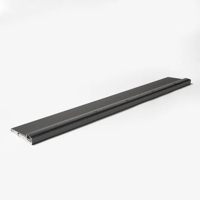 Alt view image 4 of 6 - Ultra-Wide 7" (inch) Black Adjustable Aluminum Threshold Add on Extension Available - Heavy Duty - Commercial and Residential, Durable, Adjustable for Any Doorway. (36 inches)