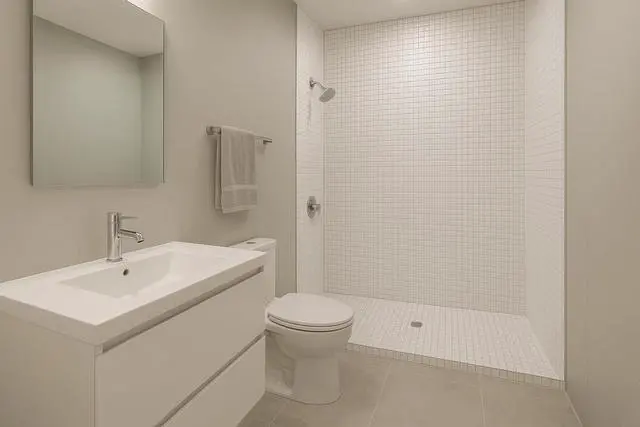 Alt view image 4 of 6 - 1x1 Square White Porcelain Mosaic Tile for Bathroom Walls, Shower, Pool, Entryway, Floor and Backsplash, Easy Installation (5 Sheets)