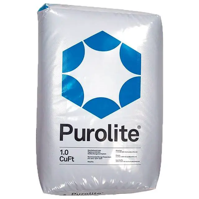 Alt view image 2 of 2 - Purolite C100E New High Efficiency Resin from. Replacement for Water Softener 1 Cu Ft Bag with hardness test and resin change instructions by included!
