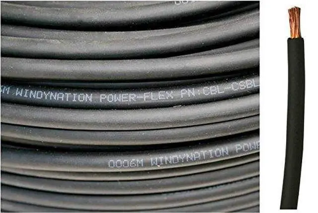 Alt view image 3 of 6 - 2/0 AWG 2/0 Gauge Red and Black Welding Lead & Car Battery Copper Cable Wire - Car, RV, Inverter, Solar, Battery