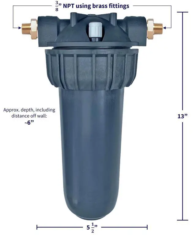Alt view image 2 of 5 - Under Sink Water Hot Water Filtration System to Filter Chlorine, Chemicals, Hardness Scale and Sediment