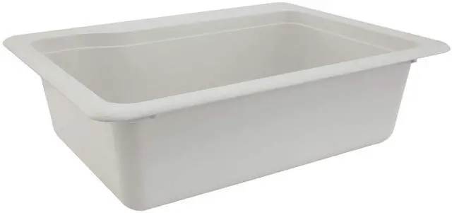 Main image of RV Composite Sink | 25inches x 19inches | Single Basin RV Sink | Black Granite or White Color Options (White)