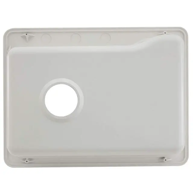 Alt view image 6 of 6 - RV Composite Sink | 25inches x 19inches | Single Basin RV Sink | Black Granite or White Color Options (White)