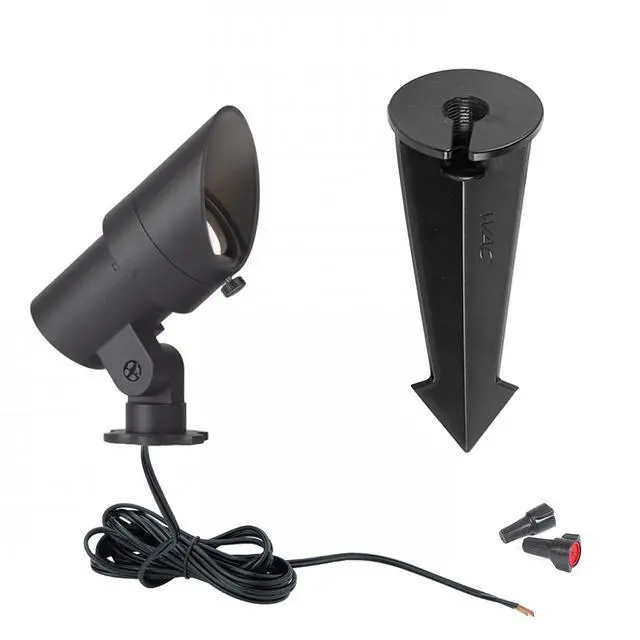 Alt view image 2 of 6 - WAC Landscape Lighting, LED 12V Small Size Accent Light with Adjustable Beam Angle and Integral Brightness Control 50-420 Lumens 2700K Warm Built-in LED in Black