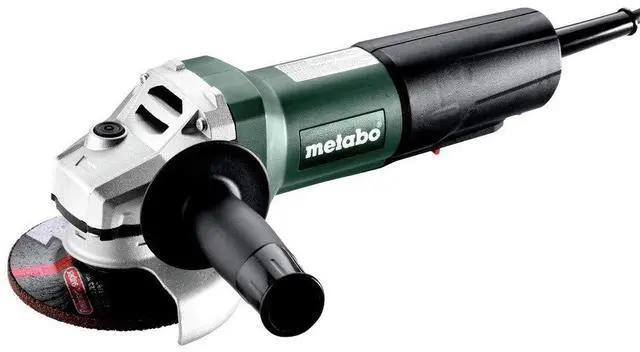 Main image of Metabo 4-1/2-Inch / 5-Inch Angle Grinder, 12,000 RPM, 11 Amp, AC/DC, Paddle Switch, Tool-free Adjustable Guard, WP 1100-125, 603612420, Green