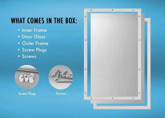 Alt view image 6 of 6 - Clear Low-E Door Glass - 5 Light External Grille - 9" x 66" Frame Kit