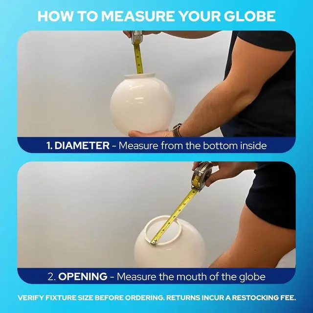 Alt view image 3 of 6 - 18" Clear Acrylic Outdoor Lamp Post Globe Light Diffuser - Smooth Textured with 8" Fitter Neck Opening - USA Made Light Pole Fixture Replacement Globes & Shades