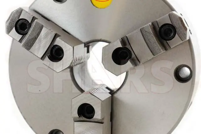 Alt view image 2 of 6 - 6" 3 jaw Front Mounting Self Centering Scroll Lathe Chuck 2 Piece Jaws 202-6188 L[