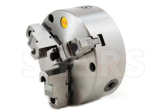 Alt view image 3 of 6 - 6" 3 jaw Front Mounting Self Centering Scroll Lathe Chuck 2 Piece Jaws 202-6188 L[