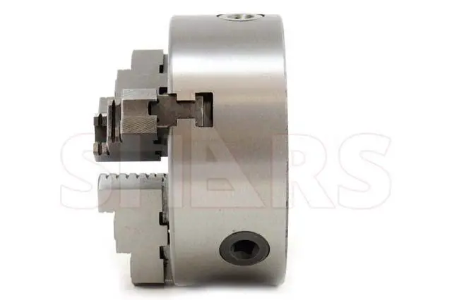 Alt view image 4 of 6 - 6" 3 jaw Front Mounting Self Centering Scroll Lathe Chuck 2 Piece Jaws 202-6188 L[