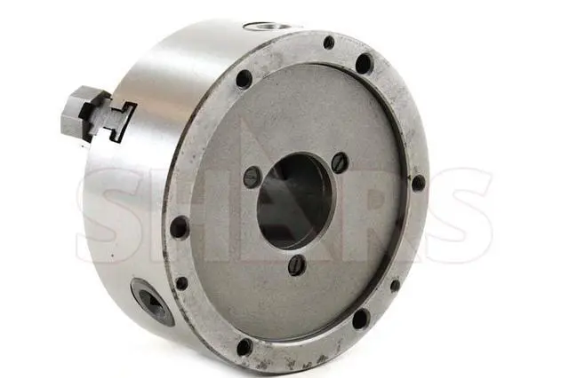 Alt view image 5 of 6 - 6" 3 jaw Front Mounting Self Centering Scroll Lathe Chuck 2 Piece Jaws 202-6188 L[