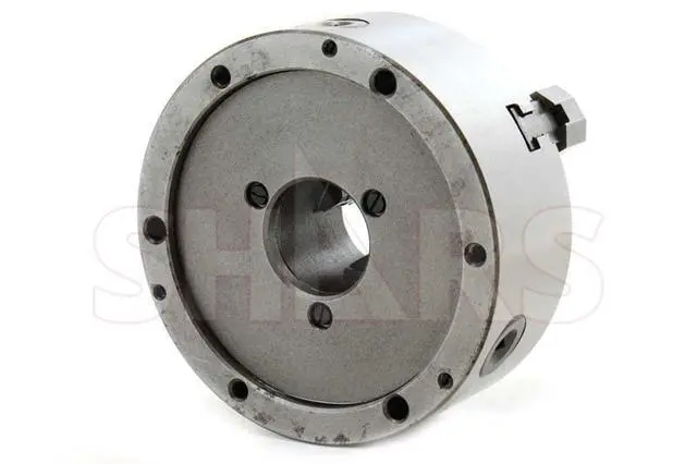 Alt view image 6 of 6 - 6" 3 jaw Front Mounting Self Centering Scroll Lathe Chuck 2 Piece Jaws 202-6188 L[