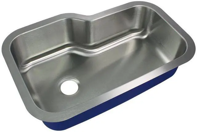 Main image of MUSO33229 Meridian Undermount Single Bowl 16-Gauge Stainless Steel Kitchen Sink, 33-in x 22-in x 9-in, Brushed Finish