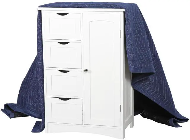 Alt view image 5 of 6 - Moving Blankets 12 Pack, Heavy Duty 35 lb/dz, Quilted Furniture Pads Large 80x72 Inches for Moving and Storage (24, Dark Blue)