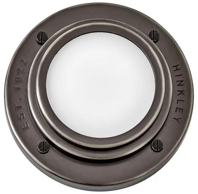 Alt view image 4 of 6 - Porte Extra Small Flush Mount Ceiling Light or Wall Sconce, Etched Opal Glass Shade, Dual-Mount Design, Integrated LED, ADA Compliant, Black Oxide Finish