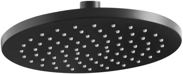 Main image of 1660528.243 Studio S 1-Spray 8 in. Single Wall Mount Fixed Shower Head, Matte Black