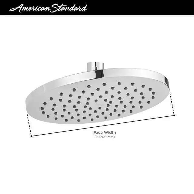 Alt view image 3 of 5 - 1660528.243 Studio S 1-Spray 8 in. Single Wall Mount Fixed Shower Head, Matte Black