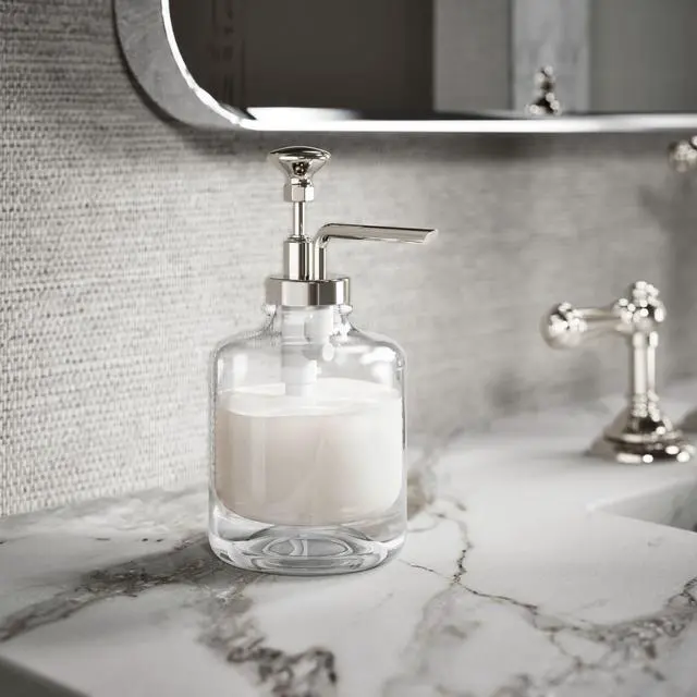 Alt view image 2 of 6 - K-98630-SN Artifacts Soap Dispenser Assembly, Vibrant Polished Nickel
