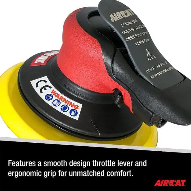 Alt view image 3 of 6 - Pneumatic Tools 6700-5-336: Non Vac Orbital Palm Sander 11,000 RPM