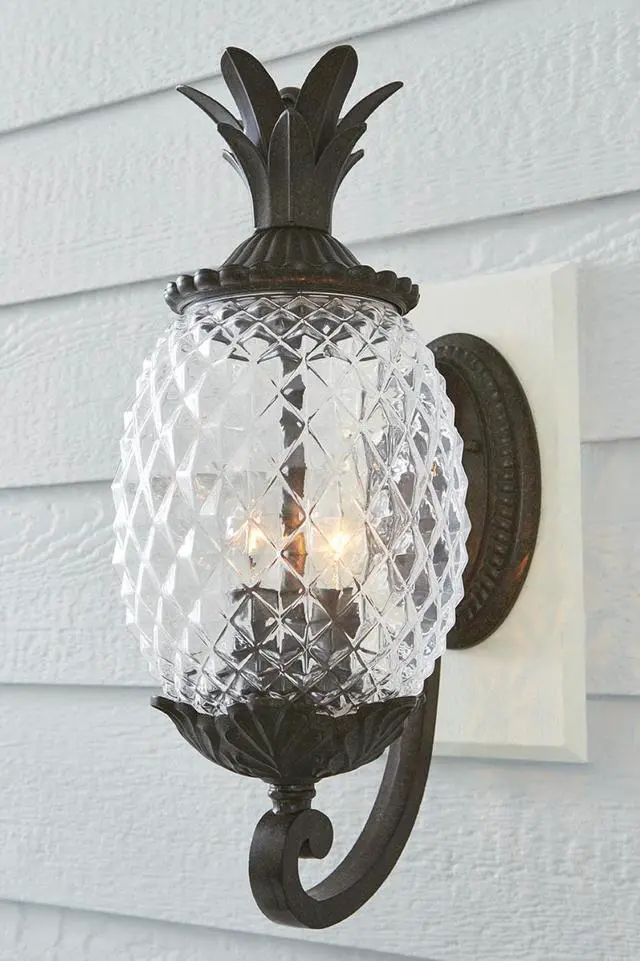 Alt view image 2 of 5 - Acclaim 7501BC Lanai Collection 2-Light Wall Mount Outdoor Light Fixture, Black Coral