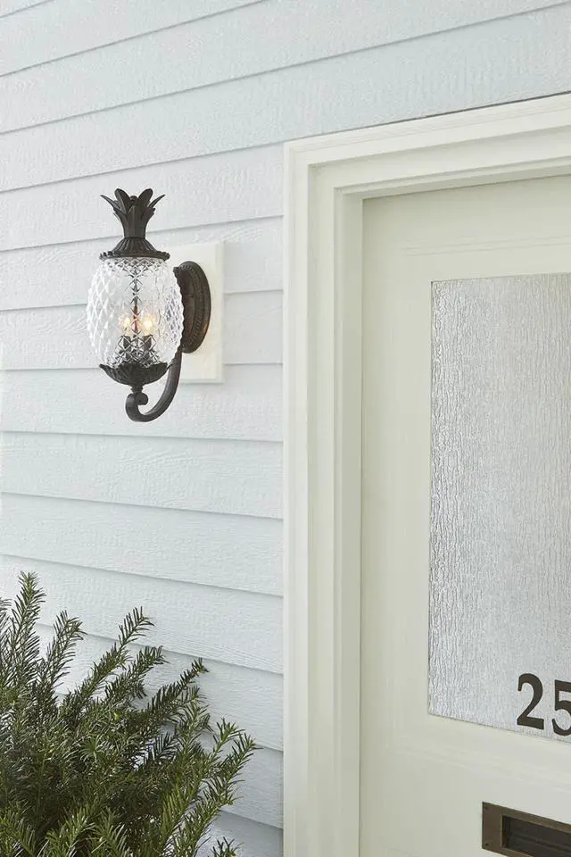 Alt view image 3 of 5 - Acclaim 7501BC Lanai Collection 2-Light Wall Mount Outdoor Light Fixture, Black Coral