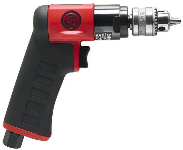 Main image of CP7300C - Air Power Drill, 1/4 Inch (6.5 mm), Keyed Chuck, Pistol Handle, 0.31 HP / 230 W, Stall Torque 1.9 ft. lbf / 2.6 NM, 3300 RPM, Hand Drill, Power Tools & Home Improvement