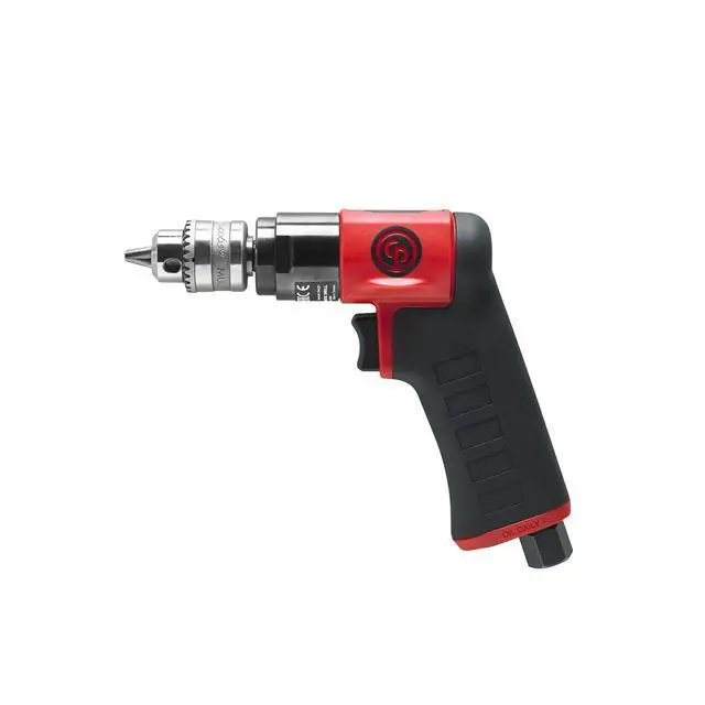 Alt view image 2 of 5 - CP7300C - Air Power Drill, 1/4 Inch (6.5 mm), Keyed Chuck, Pistol Handle, 0.31 HP / 230 W, Stall Torque 1.9 ft. lbf / 2.6 NM, 3300 RPM, Hand Drill, Power Tools & Home Improvement