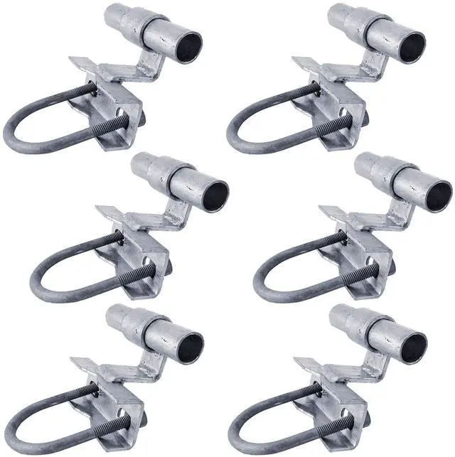 Main image of Rolling/Sliding GATE Track Bracket: for 1-5/8" Track Rail and 1-5/8" to 2-7/8" Fence Post Qty. 6