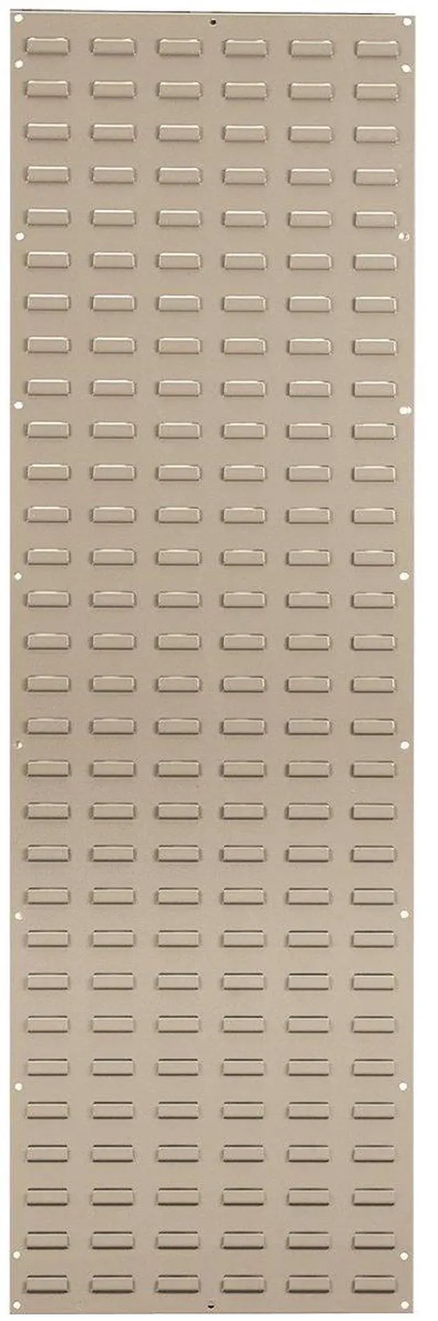 Main image of 30118 Louvered Steel Wall Mount Panel Garage Organizer for Hanging AkroBin Storage Bins, 18-Inch W x 61-Inch H, Beige, Single