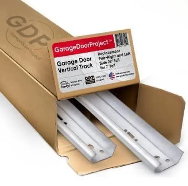 Main image of Replacement Garage Door Vertical Track Rails | 88" Height | 8 ft Doors | Heavy-Duty Vertical Track | USA Manufactured | US Steel | Exclusive to