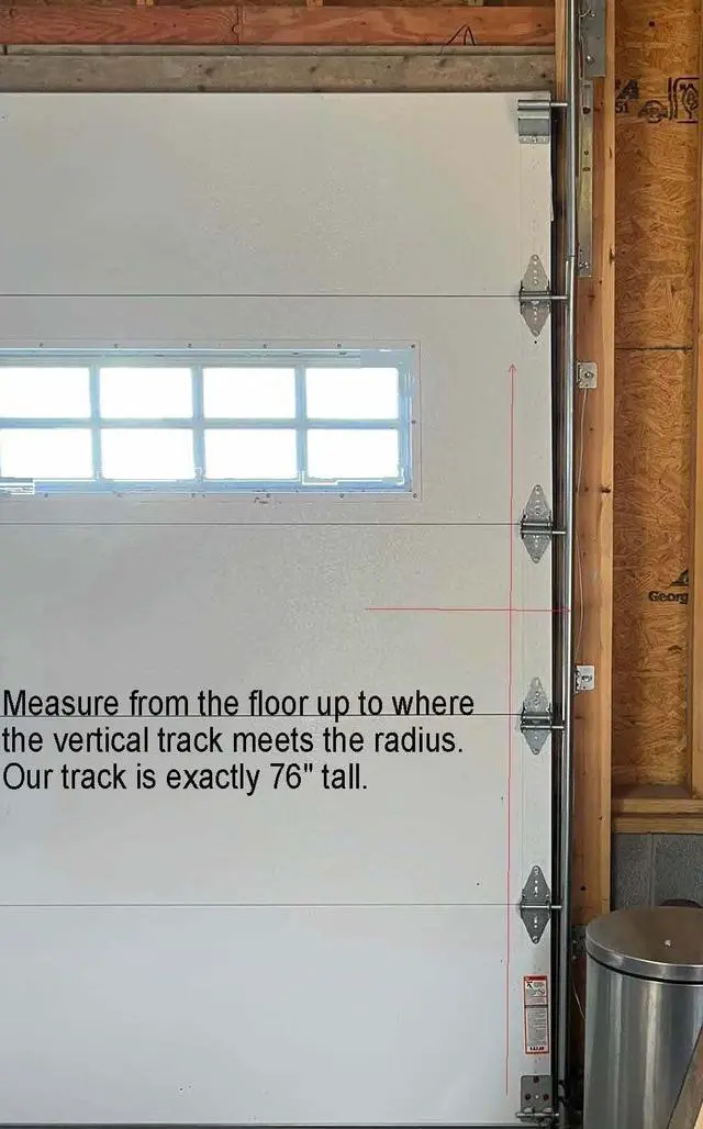 Alt view image 3 of 6 - Replacement Garage Door Vertical Track Rails | 88" Height | 8 ft Doors | Heavy-Duty Vertical Track | USA Manufactured | US Steel | Exclusive to