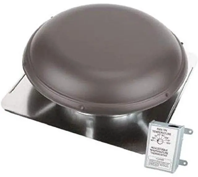 Main image of 53827 Roof Mounted Power Attic Ventilator, Brown