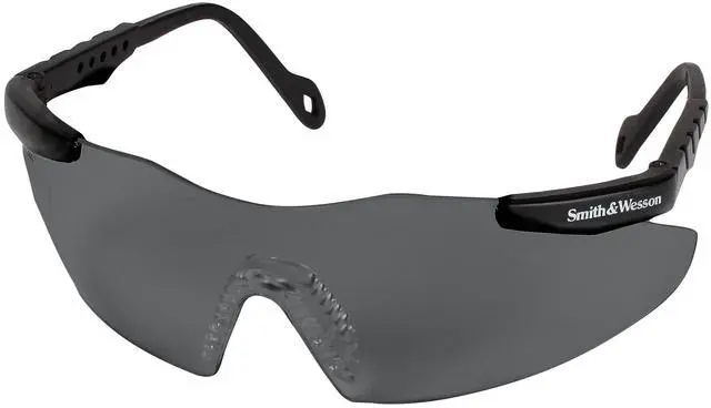 Alt view image 3 of 6 - Smith and Wesson Safety Glasses (19823), Magnum 3G Safety Eyewear, Smoke Lenses with Black Frame, Pack of 12