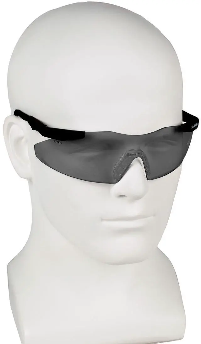 Alt view image 4 of 6 - Smith and Wesson Safety Glasses (19823), Magnum 3G Safety Eyewear, Smoke Lenses with Black Frame, Pack of 12