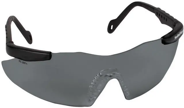 Alt view image 5 of 6 - Smith and Wesson Safety Glasses (19823), Magnum 3G Safety Eyewear, Smoke Lenses with Black Frame, Pack of 12