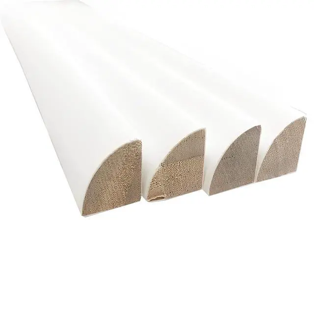 Alt view image 5 of 6 - Bestlaminate 3/4 × 3/4 × 94 Solid Pine Quarter Round Trim Double Primed & Painted 20-Piece Bundle, Ships Free