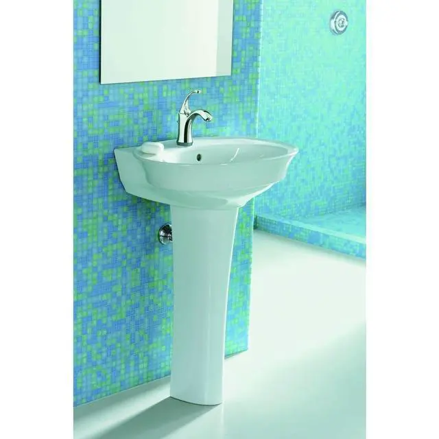 Alt view image 2 of 6 - Single Handle Single hole or Centerset Bathroom Faucet with Metal Drain Assembly