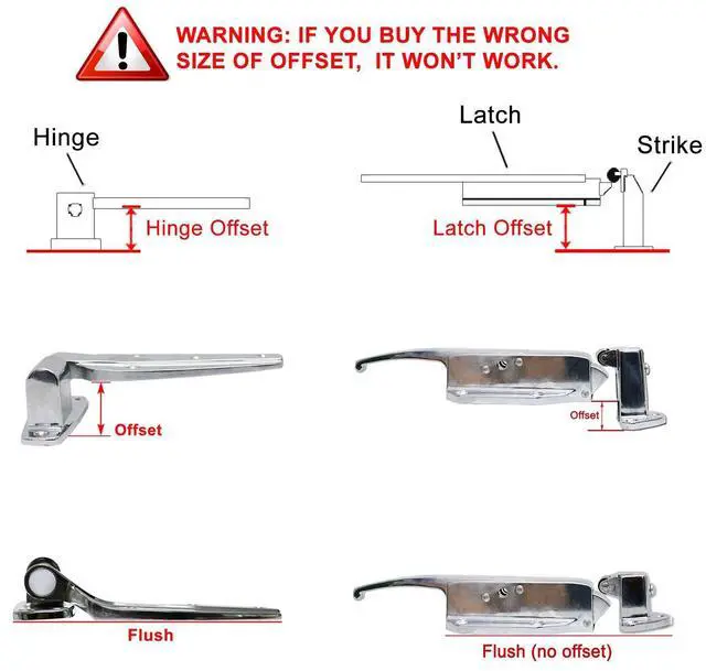 Alt view image 3 of 4 - 930 Series Trigger Action Latch and Strike C, 3/4 to 1 1/4 Inch Offset, 10930C00004