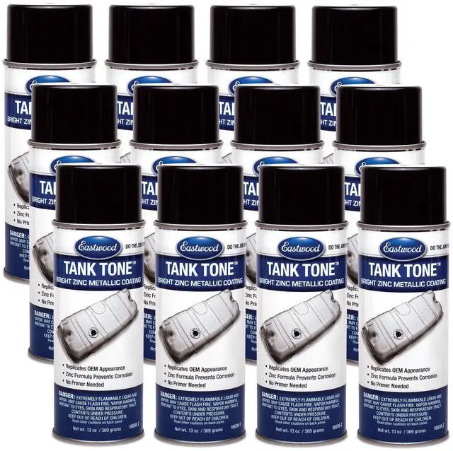 Main image of Anti Rust Tank Tone Metallic Coating Acrylic Lacquer Spray Paint Aerosol 13 Oz | 12 Pack