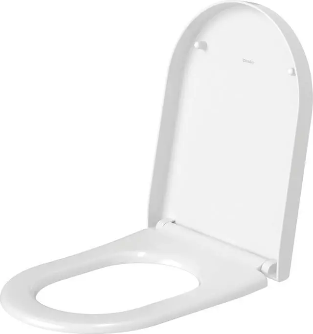 Alt view image 2 of 6 - Universal Elongated Toilet Seat with Soft Close Lid, Stainless Steel Hinges