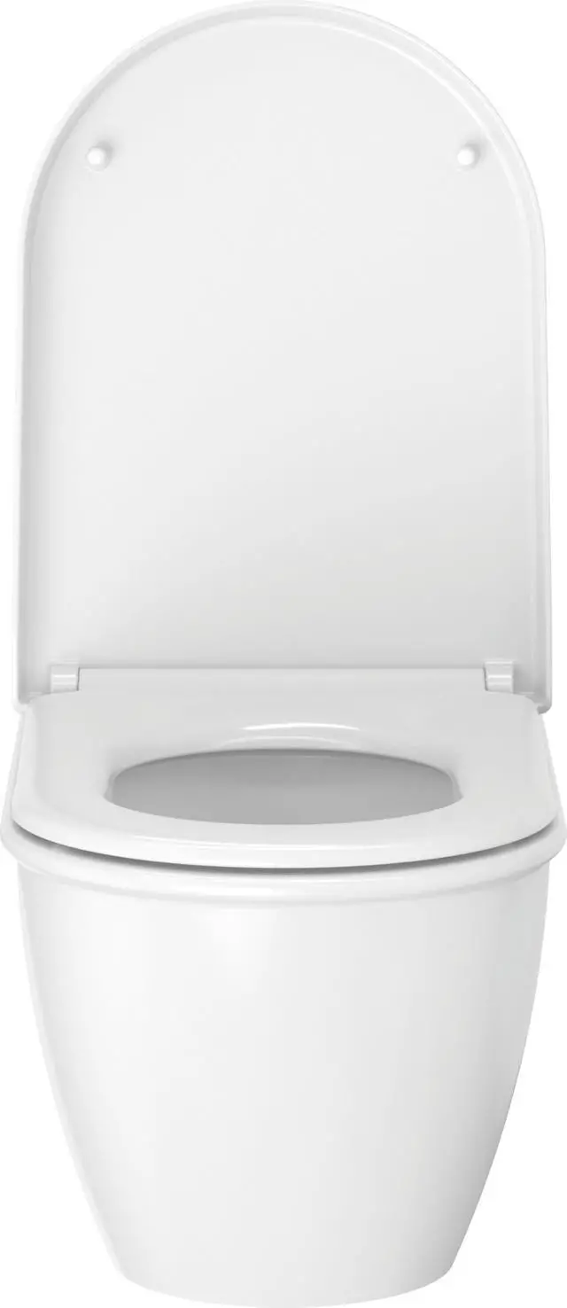 Alt view image 3 of 6 - Universal Elongated Toilet Seat with Soft Close Lid, Stainless Steel Hinges