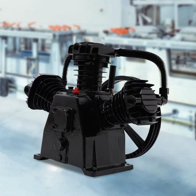 Alt view image 3 of 6 - Air Compressor Pump Head 115PSI 4HP 3 Cylinder Air Compressor Pump Head 1000rmp 3KW 3 Stage Universal Low Energy Consumption Air Compressor Head Replacement Faster Inflation & Low Noise